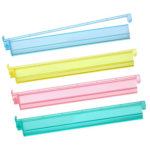 Mahjong Racks with Pushers 4PCS Set Majiang Tile Holder Acrylic Mahjong Racks Accessories and Gifts - color: 4 Color