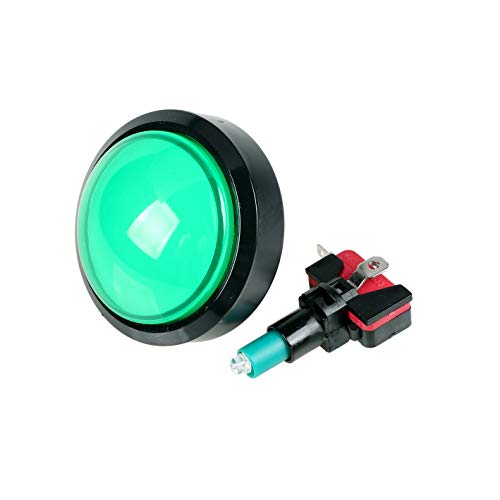 EG STARTS 5X New 60mm Dome Shaped LED Illuminated Push Buttons for Arcade Coin Buttons Machine Operated Games DC 12V