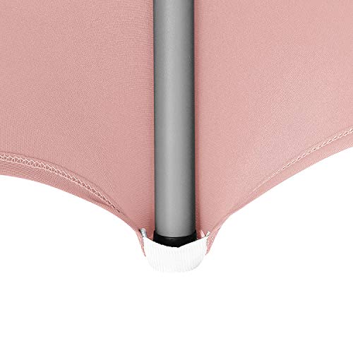 Peomeise 4FT Spandex Table Cover Rectangular Stretch Spandex Tablecloth (Dusty Rose,4FT) - color: Dusty Pink, size: 48" x 30" (Rectangle)