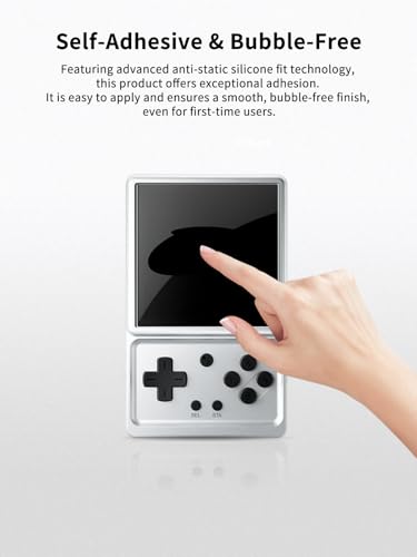 3 Pack Screen Protector for ANBERNIC RG Rotate Handheld Game Console Tempered Glass Film,Anti-Scratch，Easy Installation,9H Hardness