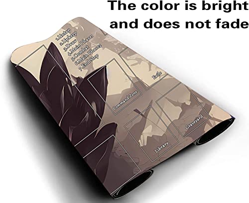 STORKY Fantasy Black Lotus TCG Playmat, 24 x 14 inches, MTG Trading Card Game Playmat, Smooth Surface, Battle Game Rubber Collection, Cool 09 - color: Pattern9