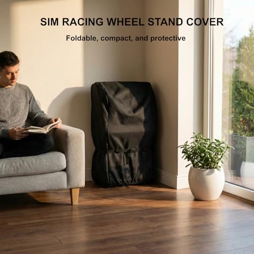 Racing Wheel Stand cover,L26"×W17"×H33"(Cover only; mount sold separately) | Waterproof and dustproof—ideal for protecting your racing simulator equipment when it's not in use or stored in the garage