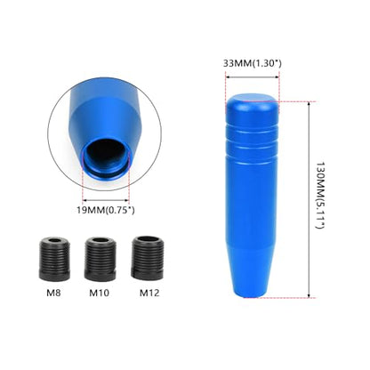 5inch Aluminum Alloy Shift Knob, Heavy Duty Car Gear Lever Stick Shifter Handle fit Most Automatic Manual Vehicle Blue - color: Blue, size: 13cm
