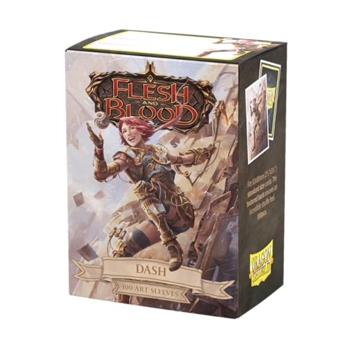 Dragon Shield | Flesh & Blood Art Sleeves | 100 CT - Smooth & Tough Premium TCG Sleeves | Compatible with Pokemon, One Piece & Magic the Gathering | Dash, Inventor Extraordinaire - color: Dash, Inventor Extraordinaire