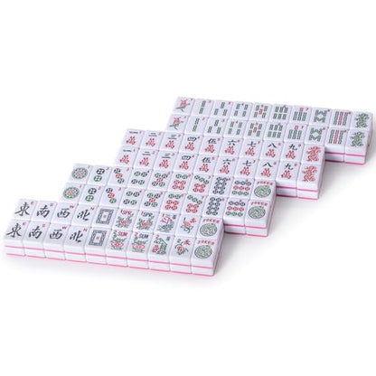 YMI “Rosehill” American Mahjong Tiles, 166-Piece Set | Engraved Chinese characters, Western letters and numerals for easy reading. Plays American/Chinese rules. - color: Rose Pink