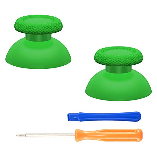 eXtremeRate Green Replacement Thumbsticks for PS5 Controller, Custom Analog Stick Joystick for PS4 Controller Universal - color: Green