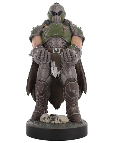 Cableguys Doomslayer Controller Holder & Phone Stand - Gaming Setup Accessories for Desk and Game Room, Controller Stand Compatible with Xbox, PlayStation & Most Standard Game Controllers