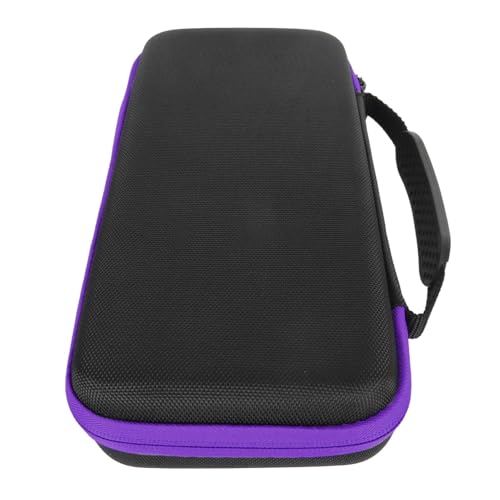 Estink Handheld Game Console Carrying Case EVA Nylon Shockproof Storage Bag 31 X 14 X 6cm for Ally 7 Inch 120Hz Gaming Handheld Travel Camping Daily Use (Purple) - color: Purple