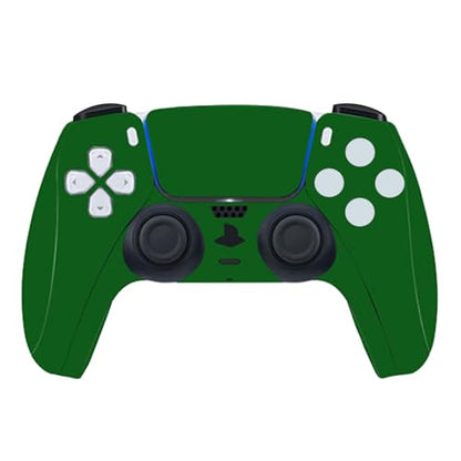 Solid Color Skin Wrap Compatible with PS5 Slim Disc Edition (Green) | Console Cover Protective Sticker, Game Controller Vinyl Wrap - color: Green