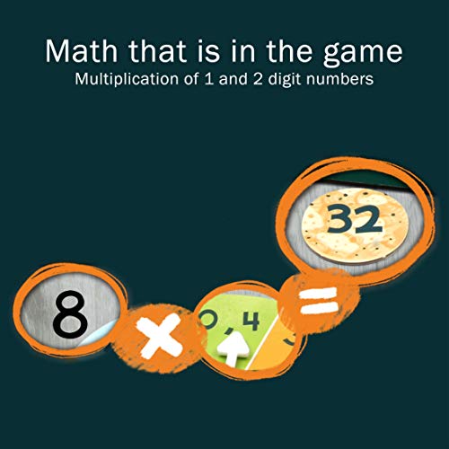 Multiplication and Division Game - Fun Math Board Game, Easy Start STEM Toy, Educational Gift for Kids (Girls & Boys), Homeschoolers, Grade 1 and Up (Say Cheese Cafe) - style: Say Cheese