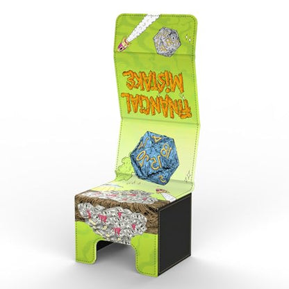 (Financial Mistake) 100% Hand-Drawn TCG/MTG 100+ Card Vault Deck Box - style: Financial Mistake