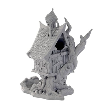 Baba Yaga Dice Tower - Fantasy Gaming Accessory for Board Games, D&D & Tabletop RPGs (Paintable)