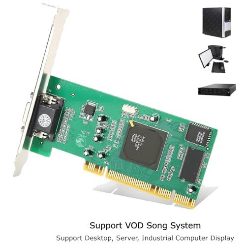 KUJOBUY 8MB Graphics Card VGA PCI 32Bit for Server Industrial Computer Multi-Display for ATI Rage XL 32 Bit PCI VGA Video Card PCI-X Interface Universal Video Card for Desktop Computers