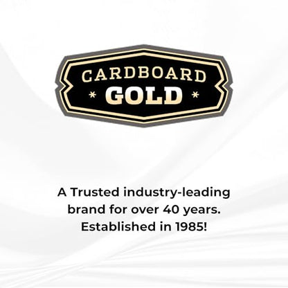 Cardboard Gold 8x10 Top Loaders - Rigid PVC Photo Sleeves - 25-Pack | Crystal Clear Hard Plastic, No Plasticizers, Print & Photo Protectors, Document Holder, Protective Storage - size: 25 Toploaders
