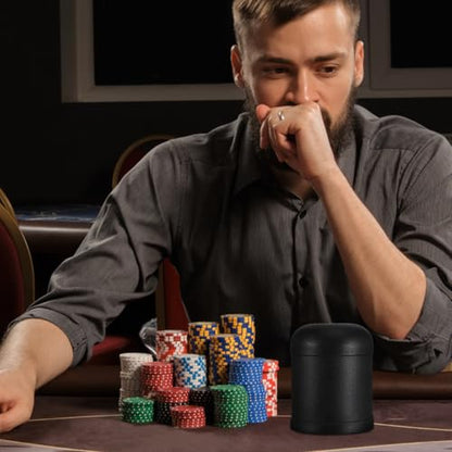 Toyvian 10Pcs Plastic Dice Cups Set 2.95X3.93In Durable Cylindrical Game Accessories for Party Ktv Funny Dice Rolling Cup Box