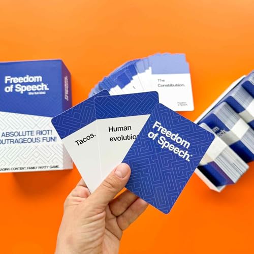 Card Board Games for Adults - Party Games for Friends and Family Game Night | Freedom of Speech Card Board Game - Family Edition - Fast-Paced - Guess The Word - Easy to Play - color: Freedom of Speech Family