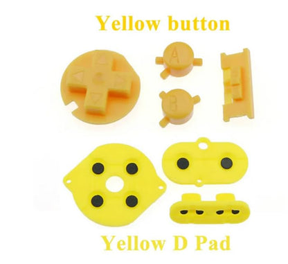 Silicone Rubber Conductive Button Pad with A B Power ON Off Buttons for Gameboy Color GBC (Q) - color: Q
