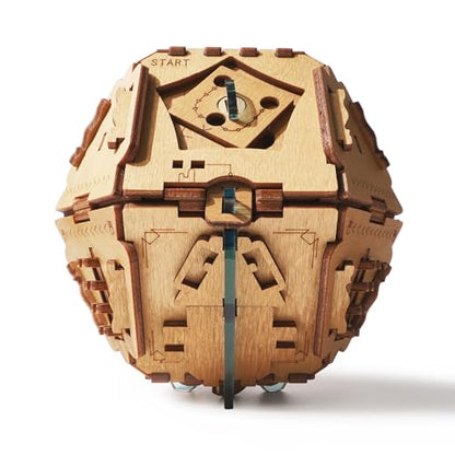 Puzzle Potato Philosopher's Stone Puzzle Box - Escape Room Game-3D Wooden Puzzles for Adults- Escape Room Game - Money Puzzle Box for Cash Gift (Crystal Blue) - color: Philosopher's Stone(crystal Blue)