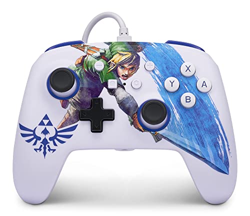 PowerA Enhanced Nintendo Switch and Switch 2 Wired Controller - Master Sword Attack Zelda Link, Officially licensed - color: Master Sword Attack