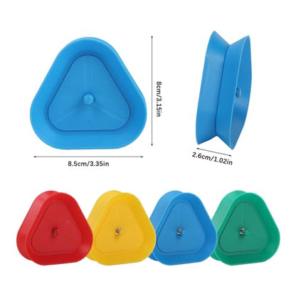 4 Pack Triangle Shaped Hands-Free Playing Card Holder for Kids,Playing Card Games Holder,Adults,Poker Parties,Family Card Game Nights&Classroom Activities (4pack) - color: 4pack