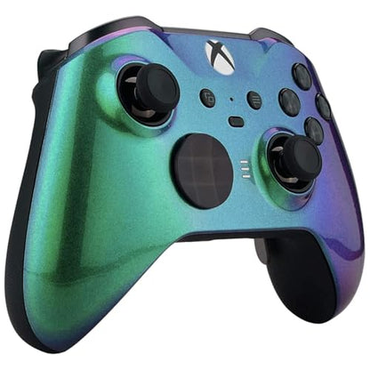 Custom Controllerzz Elite Series 2 Controller Compatible With Xbox One, Xbox Series S and Xbox Series X (Green & Purple Chameleon) - color: Green & Purple Chameleon
