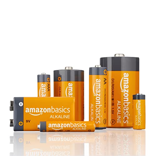 Amazon Basics AA High-Performance Alkaline Batteries, 500 Count, 10-Year Shelf Life, Long-Lasting Power for Household and Office Devices, Leakproof Design - size: 500 Count (5 Packs of 100)