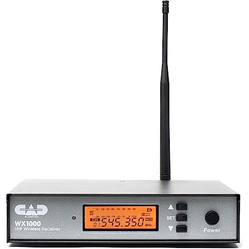 CAD WX1000BP Wireless Bodypack Mic System with Lav, Headset, and Guitar Cable (510 to 570 MHz) Bundle with Watson Rapid Charger with 4 AA Batteries