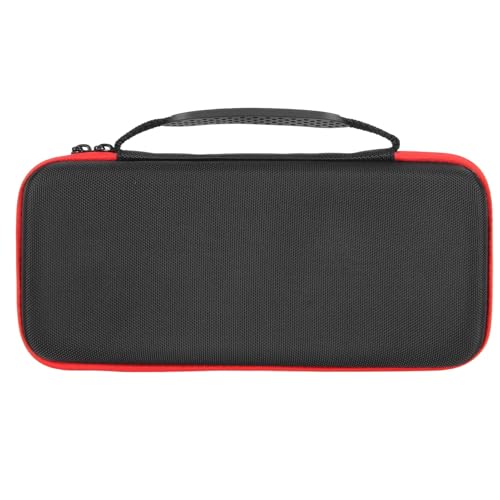 Estink Handheld Game Console Carrying Case EVA Nylon Shockproof Storage Bag 31 X 14 X 6cm for Ally 7 Inch 120Hz Gaming Handheld Travel Camping Daily Use (Red) - color: Red