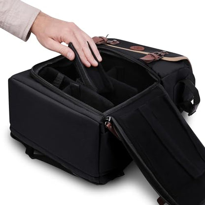 ENHANCE Designer Edition TCG Backpack - MTG Deck Bag Card Binder Space, TCG Deck Box Storage, MTG Playmat Holder - Card Storage Compatible with Magic the Gathering, Pokemon, Lorcana (Canvas Black) - color: Canvas Black