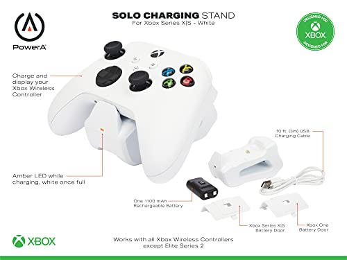 PowerA Solo Charging Stand for Xbox Series X|S - White - color: White, style: Solo Charge