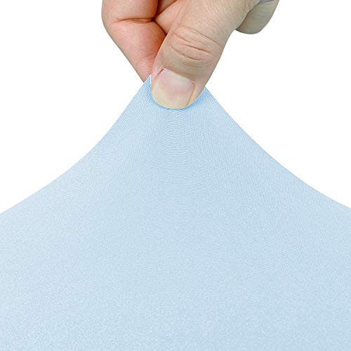 Peomeise 4FT Spandex Table Cover Rectangular Stretch Spandex Tablecloth (Blue Mist,4FT) - color: Blue Mist, size: 48" x 30" (Rectangle)