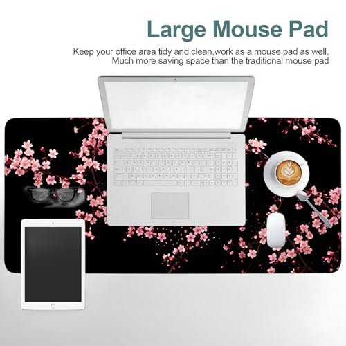Cherry Blossom Extended Gaming Mouse Pad 35.4 x 15.7 Inch – Japanese-Inspired Desk Mat for Gaming, Office, and Study with Non-Slip Rubber Base - color: #42, size: 35.4" x 35.4"