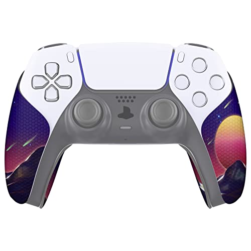 eXtremeRate PlayVital Anti-Skid Sweat-Absorbent Controller Grip for PS5, Professional Textured Soft Rubber Pads Handle Grips - The Cyber Moon - color: The Cyber Moon