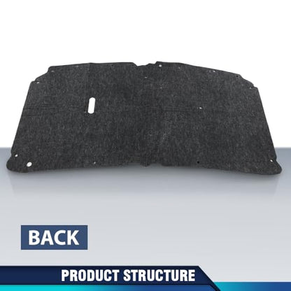 PIT66 Hood Insulation Pad Compatible with Ford F250 F350 F450 & Excursion 1999 2000 2001 2002 2003 2004 2005 2006 2007 - style: 1999-2007 Ford F250