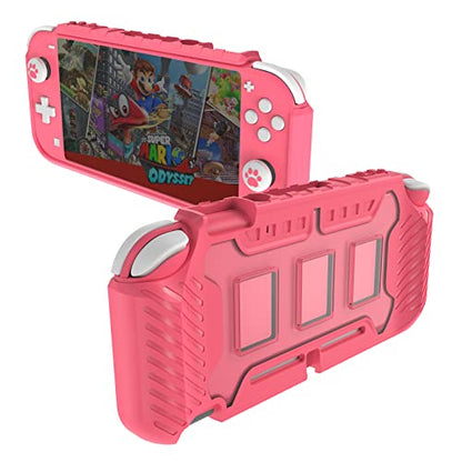 Protective Case for Switch Lite 2019, with Thumb Grip Caps | Only Fits Switch Lite 2019 (5.5"), Not for Switch 2 (2025 Release, 7.9"), No Screen Srotector Included, Pink - color: Pink