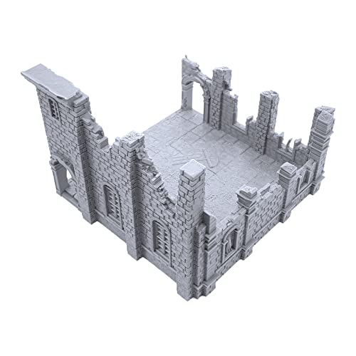 Caribbean Church by Printable Scenery, 3D Printed Tabletop RPG Scenery and Wargame Terrain 28mm Miniatures