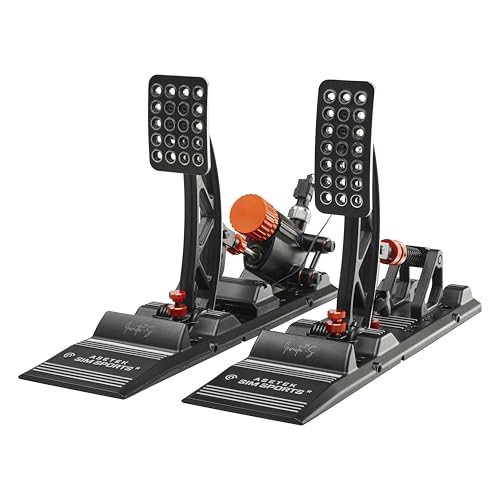ASETEK SimSports Hydraulic Invicta S-Series T.H.O.R.P. II Sim Racing Pedals | Premium Pedals for Sim Racing | Adjustable and Customizable Pedal Arms for a Perfect Fit in Your Setup | PC Compatible - size: Invicta S-Series