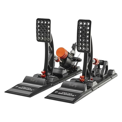 ASETEK SimSports Hydraulic Invicta S-Series T.H.O.R.P. II Sim Racing Pedals | Premium Pedals for Sim Racing | Adjustable and Customizable Pedal Arms for a Perfect Fit in Your Setup | PC Compatible - size: Invicta S-Series