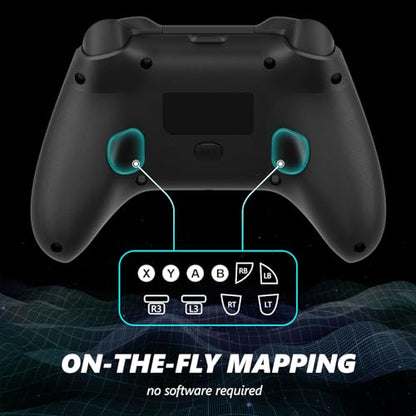 Dinosoo RGB Wireless Controller for Xbox Series X|S, Xbox One & Windows 10/11, Gaming Gamepad with Hall Trigger, Turbo, Macro, 3.5mm Audio Jack, 2.4GHz Adapter - color: ERBXE