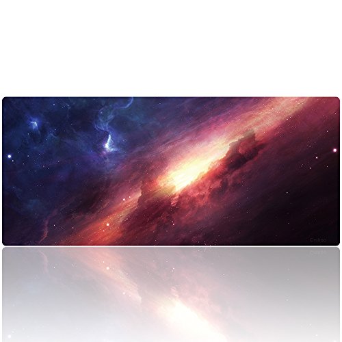 XXL Professional Large Mouse Pad & Computer Game Mouse Mat (35.4x15.7x0.1IN, 90x40 sky001) - color: 90x40 sky001, size: 35.4x15.7x0.1IN