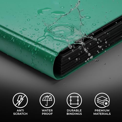 CardGuard Trading Card Binder Pro-Folio – 9 Pocket Binder - Side-Loading Album, Durable & Acid-Free Storage for Pokémon, YuGiOh, MTG, TCG, Game & Sports Cards, Dark Green - color: Dark Green