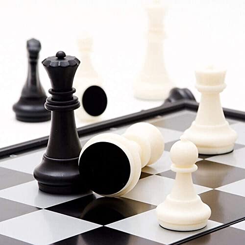 Magnetic Travel Chess Set with Folding Chess Board Educational Toys for Kids and Adults (12.6") - size: 12.6"