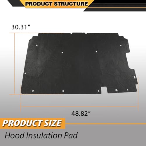 CNNELL Hood Insulation Pad Compatible with Chevy S10 GMC Sanoma 1994-2004, Compatible with Chevy Blazer GMC Jimmy 1995-2005 - style: 1994-2004 Chevy/GMC