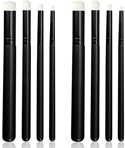 UNIMEIX Mini Blending Brushes for Card Making, Dry Miniature Painting Set Background Blender Paint Brushes Small Detailed Paint Watercolor Brushes (8 Pack) - color: Black