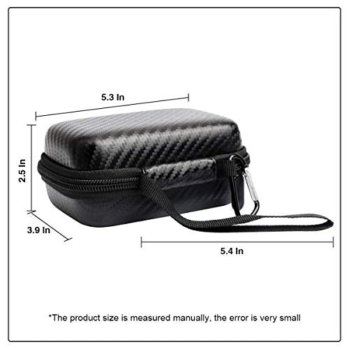 Jiusion Hard Case for Carson MicroBrite Plus Pocket Microscope (MM-300 or MM-300MU) and MicroFlip (MP-250 or MP-250MU) Travel Storage Carrying Include Carabiner and Strap - size: For MM-300 and MP-250