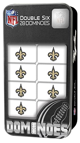 MasterPieces Game Day - NFL New Orleans Saints - 28 Piece Team Logo Double Six Domino Set