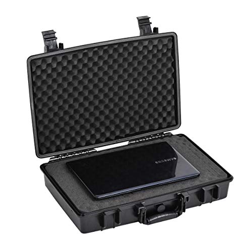MEIJIA Waterproof Hard Camera Case,Hard Laptop Case,Hard Case with Customizable Fit Foam Included,Fit for Laptops,camera,lens(Black, 19.78"X13.93"X4.68") - size: 19.78"X13.93"X4.68"