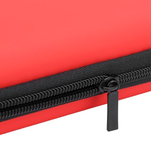 Carrying Case for NintendoNew New 2DS XL, 2DS LL, NEW 3DS, 3DS Console, Hard Protective Shell Travel Case Pouch with 8 Game Cartridges Slot, Water Proof PU & Hard EVA, Console - color: Red