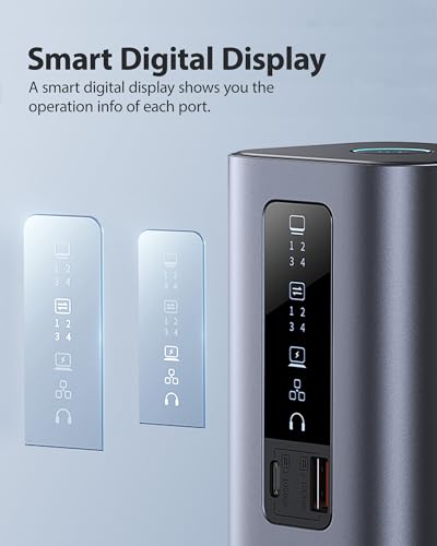 Baseus Spacemate Docking Station, 11-in-1 USB-C Dock for Windows Laptop, Triple Display with 4K HDMI & DP, 10Gbps USB-C & USB-A, Ethernet, Audio, 100W PD Charging for Dell HP Lenovo Acer and More | 2 x HDMI 1 x DP 4K @ 60Hz, 3 x USB-A/C 10 Gbps, 1 Gbps Et
