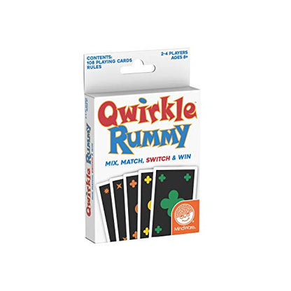 MindWare Complete Qwirkle Family Game Pack: Original, Travel, Rummy, and Bonus Pack